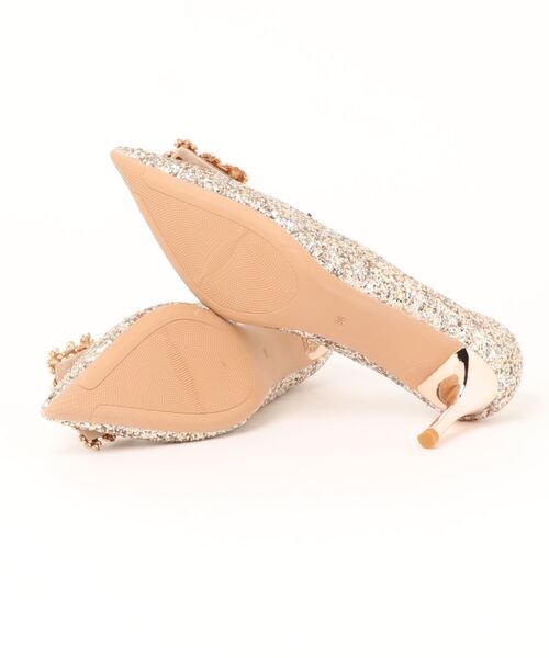 「Jasmine Grandiflorum」 パンプス 24.5cm シルバー レディース_画像3