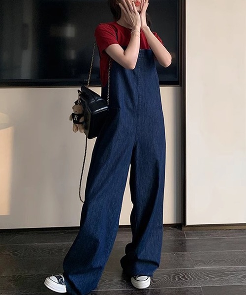 DAY CLOSET オーバーオール X-LARGE ネイビー レディース : ZOZOTOWN