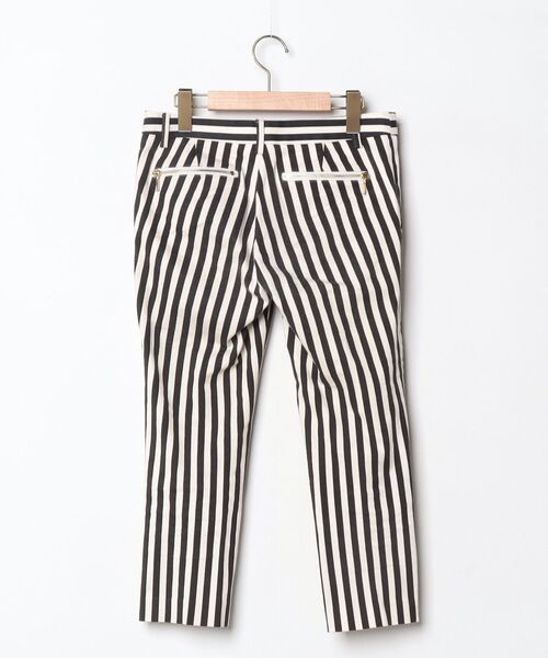 「Lisiere」 ストライプ柄パンツ 34 ブラック レディース_画像2