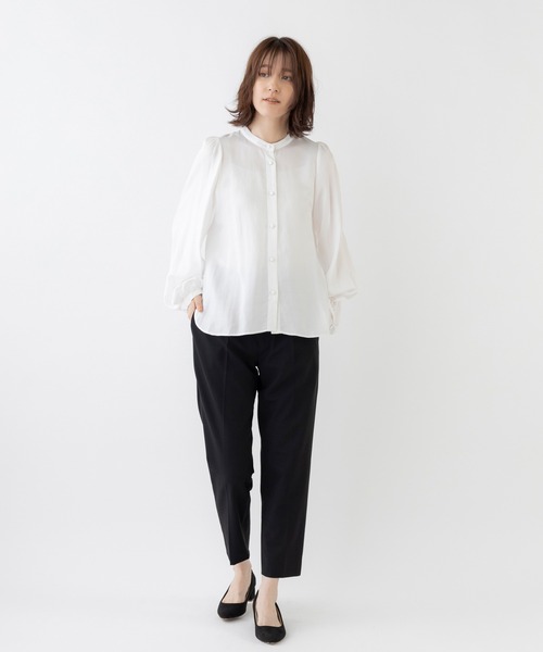 「Sono」 長袖ブラウス 1 ネイビー レディース_画像4