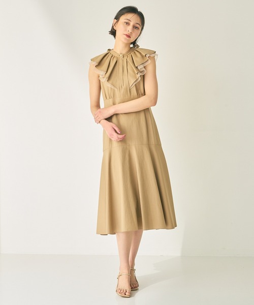 「ANAYI」 ノースリーブワンピース 38 ピンク レディースの画像