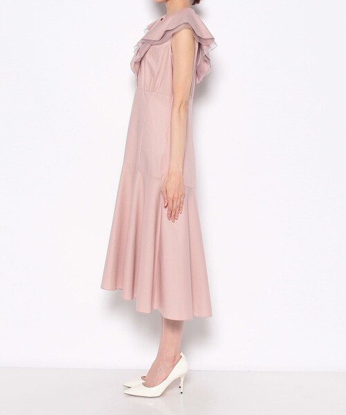 「ANAYI」 ノースリーブワンピース 38 ピンク レディースの画像