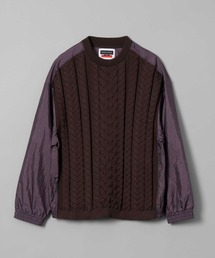 「MAISON SPECIAL」 長袖ニット 1 グリーン メンズの画像5