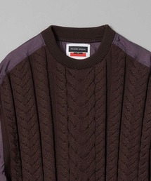 「MAISON SPECIAL」 長袖ニット 1 グリーン メンズの画像6
