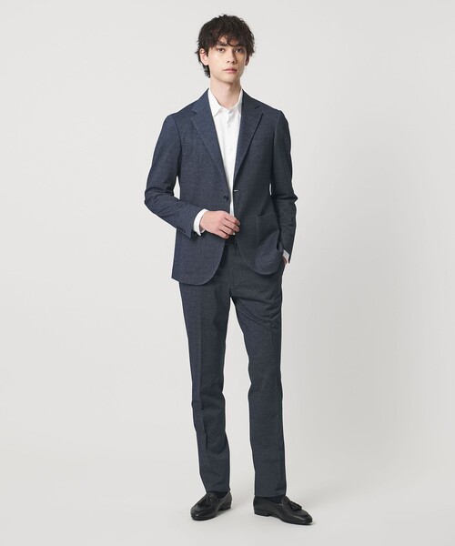 ジャケット テーラードジャケット ツイル シングル 2ボタン テーラードジャケット COMFORT EASY-MODEL ストレッチ メンズの画像