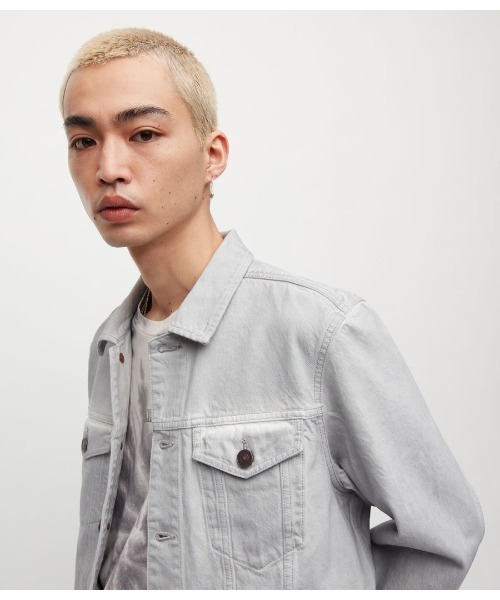 ALLSAINTS（オールセインツ） デニムジャケット S ベージュ系その他 