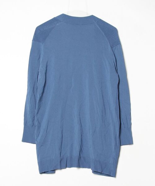 「INDIVI」 ニットカーディガン 38 ライトブルー レディース_画像2