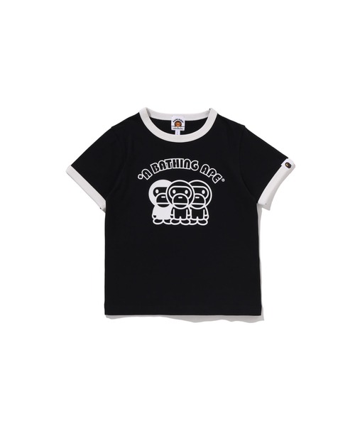A BATHING APE（アベイシングエイプ） tシャツ BABY MILO TRIM TEE