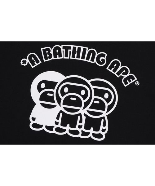 A BATHING APE（アベイシングエイプ） tシャツ BABY MILO TRIM TEE