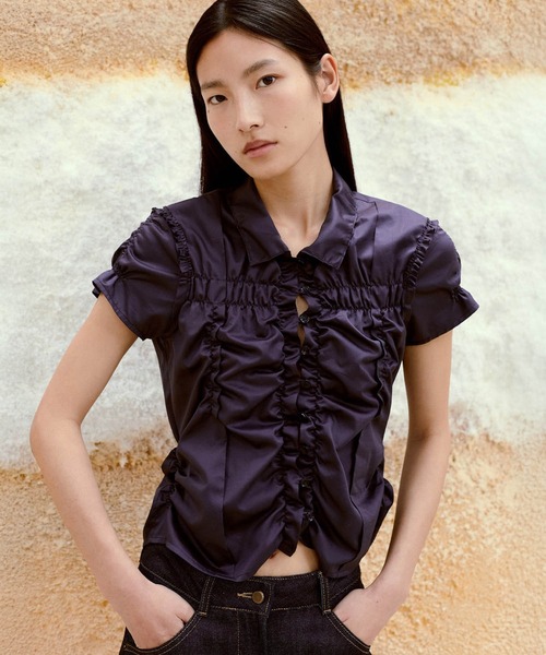 シャツ/ブラウス(半袖/袖なし) GREED  CLASSIC CODE LACE WOMENS/トップス/シャツ/ブラウス(半袖)｜THE TOKYO ONLINE STORE