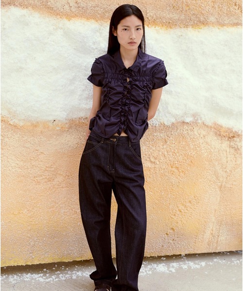 Low classic　ロウクラシック　SHIRRING SHIRTS　シャツ JOURNAL STANDARD｜【LOW CLASSIC/ロウ クラシック】 WRINKLE HALF