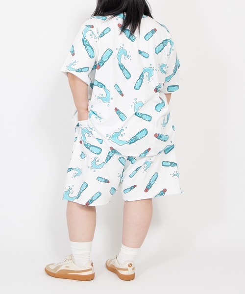 PUNYUS（プニュズ） tシャツ 半袖 「新サイズ」フード総柄Tシャツ