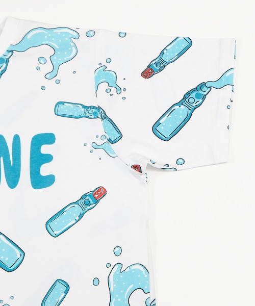 PUNYUS（プニュズ） tシャツ 「新サイズ」フード総柄Tシャツ(RAMUNE