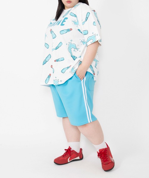 PUNYUS フード総柄Tシャツ ラムネ サイズ3 フード総柄Tシャツ（RAMUNE SHICHIMI）[品番：PNYW0003840]｜PUNYUS