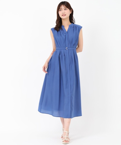 「MISCH MASCH」 ノースリーブワンピース S ブルー レディース_画像2