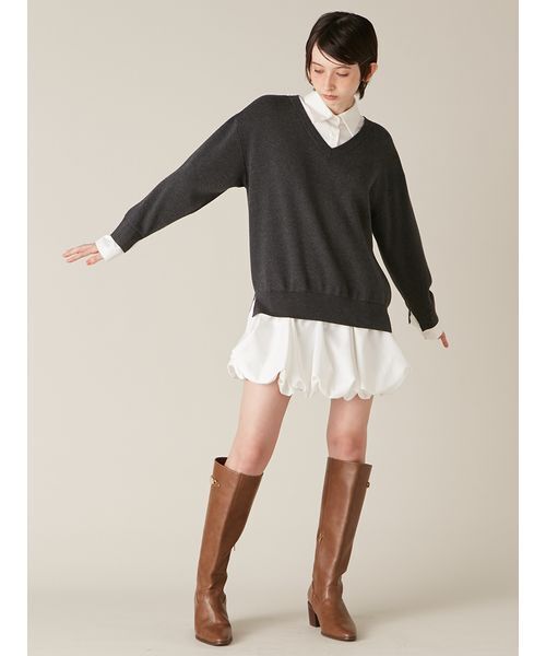 「LILY BROWN」 ドッキングワンピース F アイボリー レディースの画像