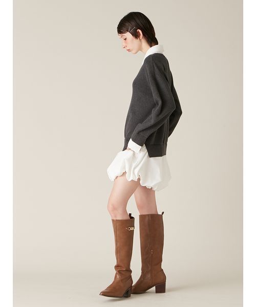 「LILY BROWN」 ドッキングワンピース F アイボリー レディースの画像