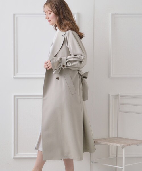 「couture brooch」 トレンチコート 36 ベージュ レディース_画像7