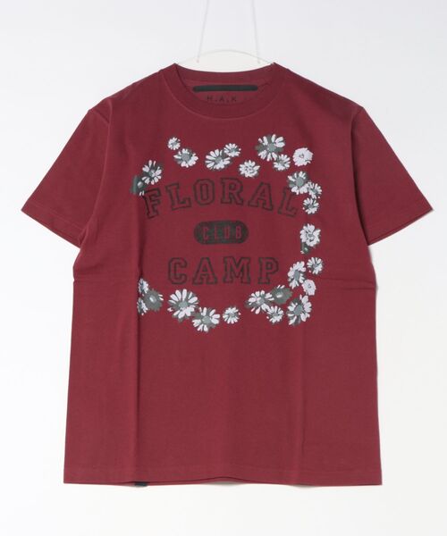 tシャツ 5．6オンスコットン天竺カレッジロゴ＆デイジーモチーフTシャツ レディースの画像