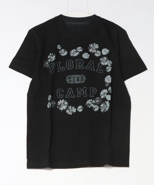 tシャツ 5．6オンスコットン天竺カレッジロゴ＆デイジーモチーフTシャツ レディースの画像
