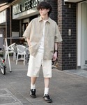 ワイドパンツ ハーフパンツ カーゴパンツ 短パ...の詳細画像5