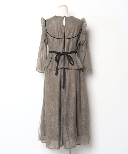 ワンピース LEJA Leja（レジャ） 7分袖ワンピース LARGE グリーン レディース