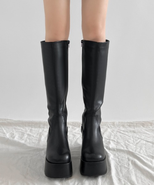「Shoes in Closet」 ロングブーツ LL ブラック レディース_画像6