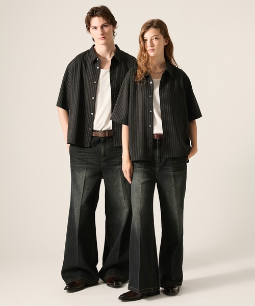 CLEL（クレイル） シャツ 半袖 「CLEL」Linen Blend Short Sleeve