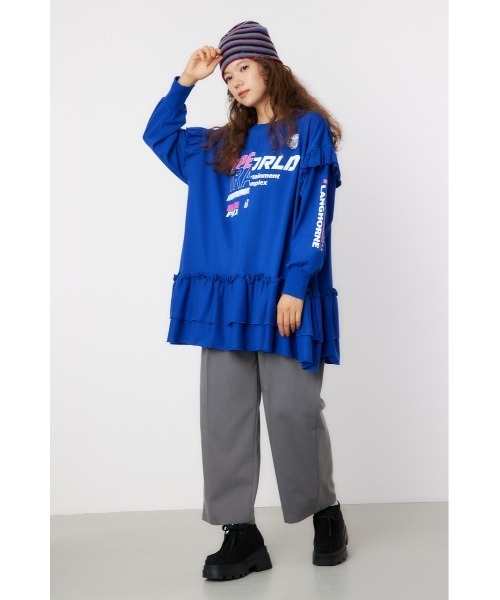 「RODEO CROWNS WIDE BOWL」 長袖チュニック FREE チャコールグレー レディース_画像5