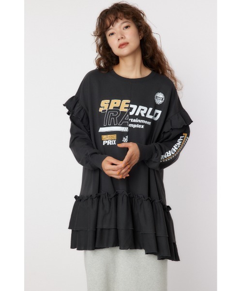 「RODEO CROWNS WIDE BOWL」 長袖チュニック FREE チャコールグレー レディース_画像7