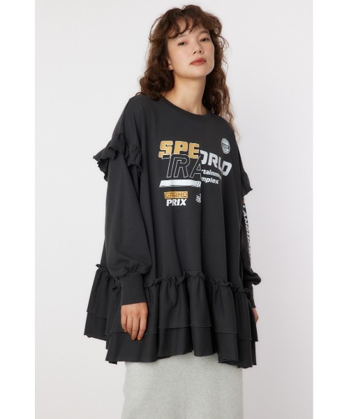 「RODEO CROWNS WIDE BOWL」 長袖チュニック FREE チャコールグレー レディース_画像8