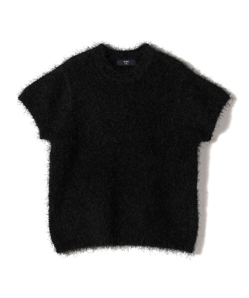 「SHIPS Colors」 半袖ニット ONE SIZE ブラック レディース_画像4