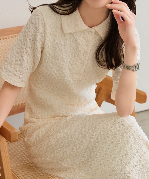 「KOBE LETTUCE」 半袖ワンピース M ブラック レディース_画像4