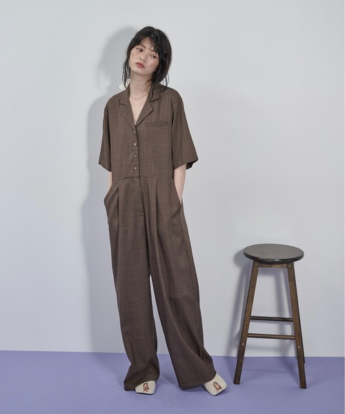 THE Yon サロペット オーバーオール ハーフスリーブシャツ