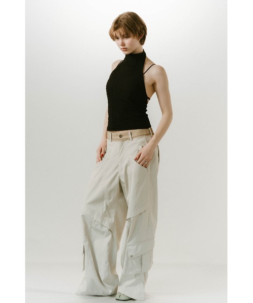 「Knuth Marf」 カーゴパンツ SMALL アイボリー レディース_画像3
