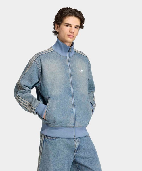 adidas（アディダス） デニムジャケット gジャン ファイヤーバード