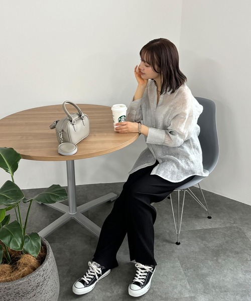 「ISOOK」 イージーパンツ FREE ブラック レディース_画像7