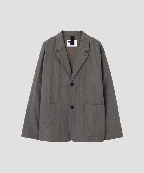 MHL.（エムエイチエル）HEAVY COTTON SHIRTING ジャケット MHL.（エムエイチエル） ジャケット テーラードジャケット WOOL COTTON