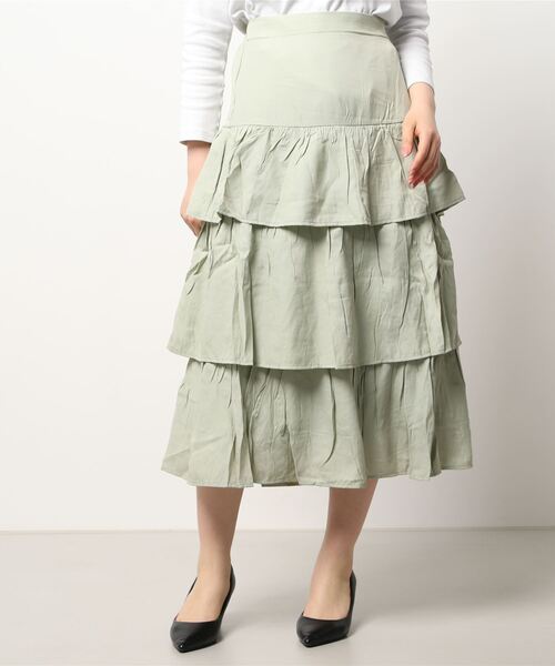 STYLEBLOCK（スタイルブロック） スカート ポプリンティアードスカート