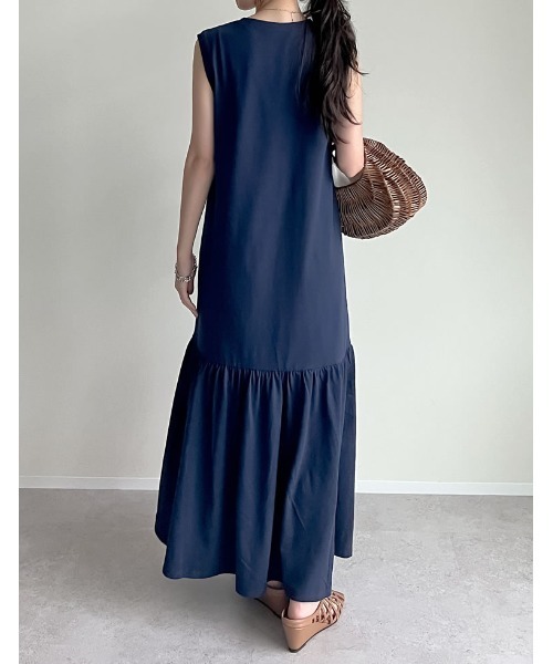 Re:EDIT ワンピース 「低身長/高身長サイズ有」コットンノースリーブ  