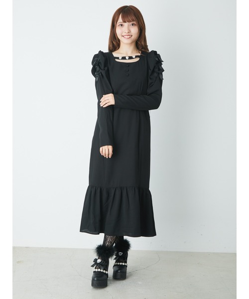 Ank Rouge ワンピース リボンマーメイドロングOP : ZOZOTOWN Yahoo!店 