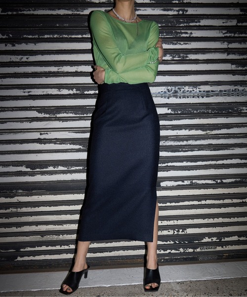 ジョゼムーン　josemoon 2WAY SLIT KNIT SKIRT ジョゼムーン josemoon 2WAY SLIT KNIT SKIRT