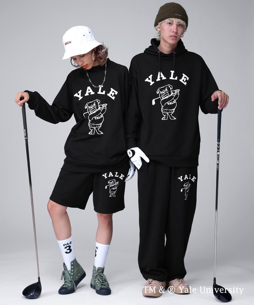 ANTIQUA YALE ロゴパーカー GOLF ゴルフ パーカー 別注 YALE ANTIQUA GOLF 裏毛パーカー レディース 送料無料
