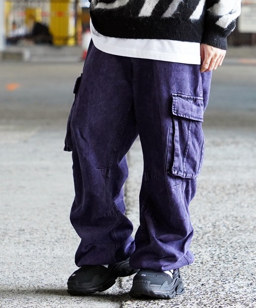 DIESEL デニム カーゴパンツ ワイドレッグ ワイドパンツ カーゴパンツ メンズ レディース : ZOZOTOWN Yahoo!店