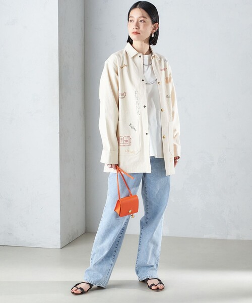 SHIPS（シップス） デニムジャケット gジャン 「SHIPS別注」WHITE