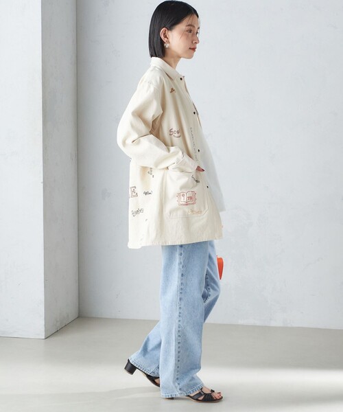 SHIPS（シップス） デニムジャケット gジャン 「SHIPS別注」WHITE