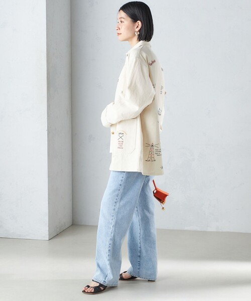 SHIPS（シップス） デニムジャケット gジャン 「SHIPS別注」WHITE