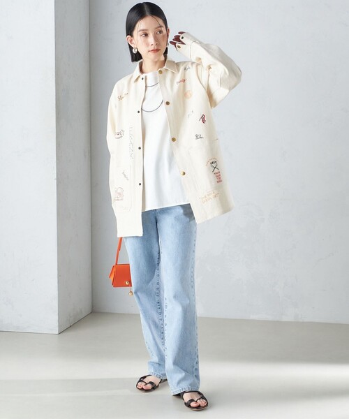 SHIPS（シップス） デニムジャケット gジャン 「SHIPS別注」WHITE