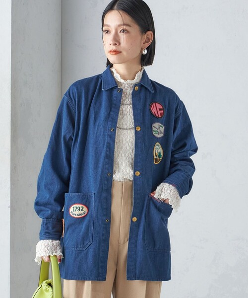 SHIPS（シップス） デニムジャケット gジャン 「SHIPS別注」WHITE 