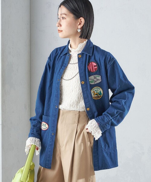 SHIPS（シップス） デニムジャケット gジャン 「SHIPS別注」WHITE